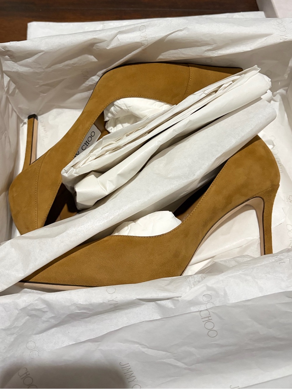 Jimmy Choo Cass 95 in Camel - Picture 2 of 9